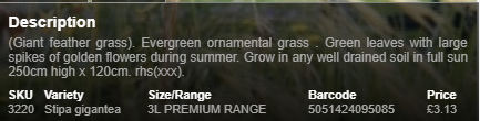 5. Product Detailed 
Description